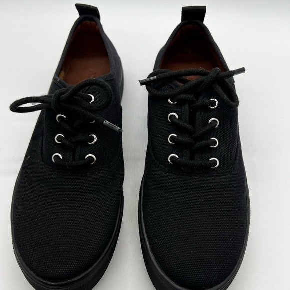 Moussy Classic Black Women's Canvas Sneakers Size 6 - Picture 10 of 15